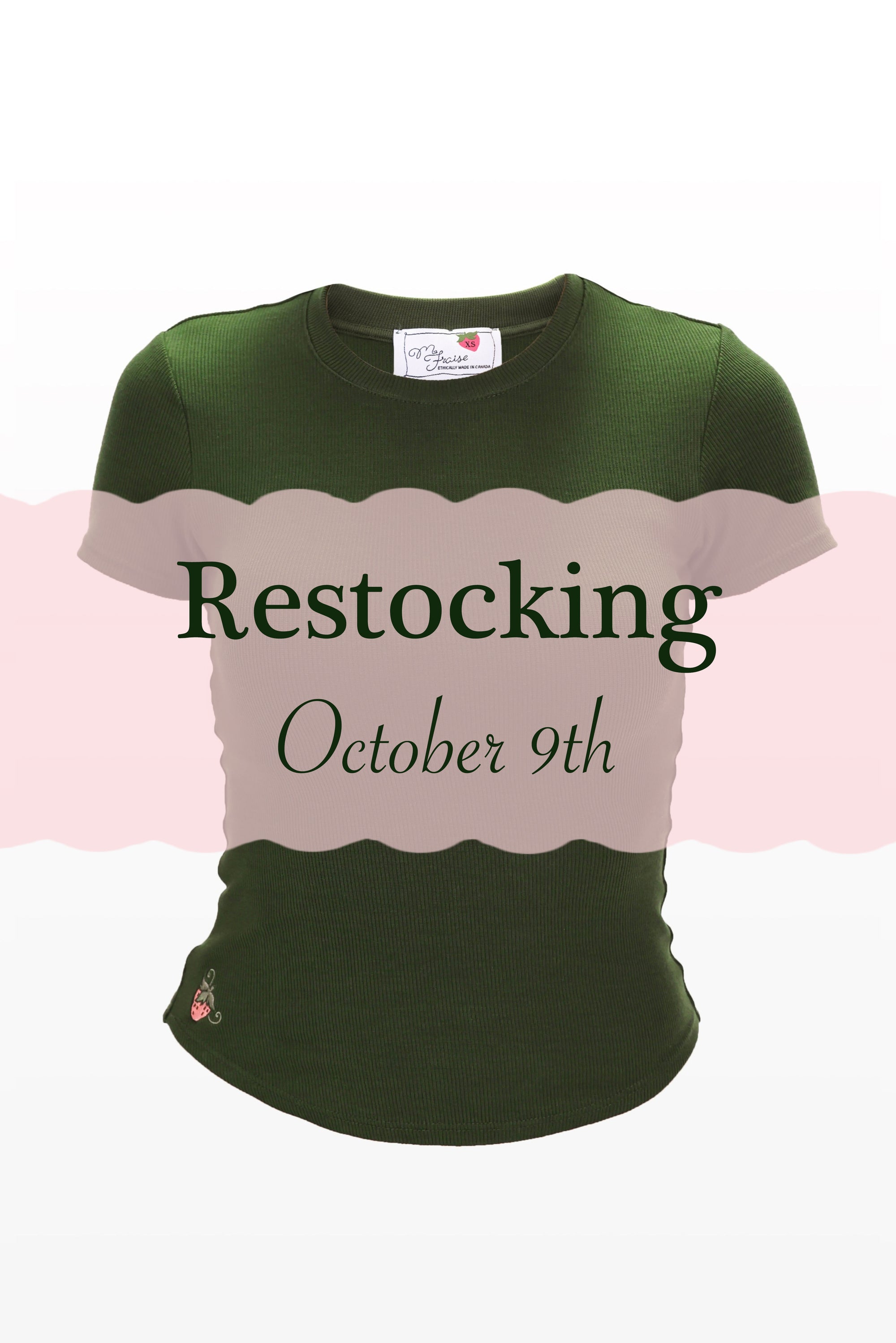 Ribbed Form Fitting T-Shirt